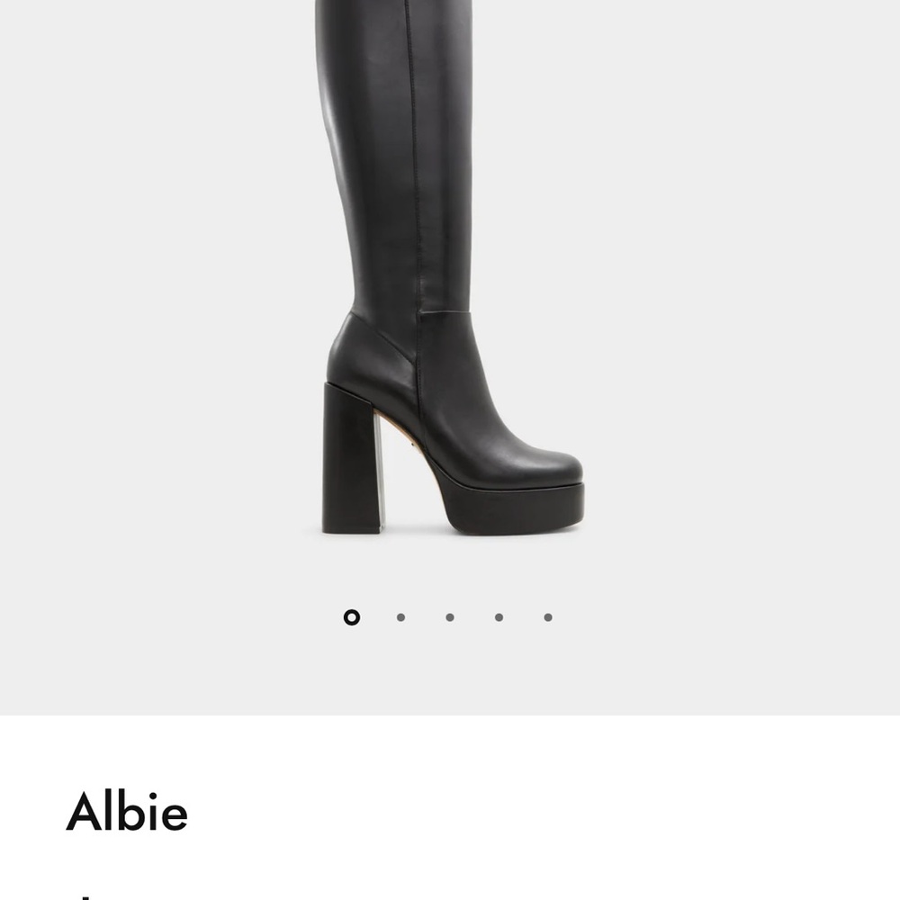Aldo Albie Black Heeled Boots